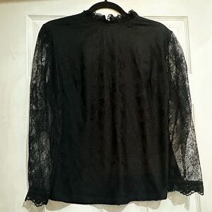 Artistique Top in Black Lace - Vixen by Micheline Pitt